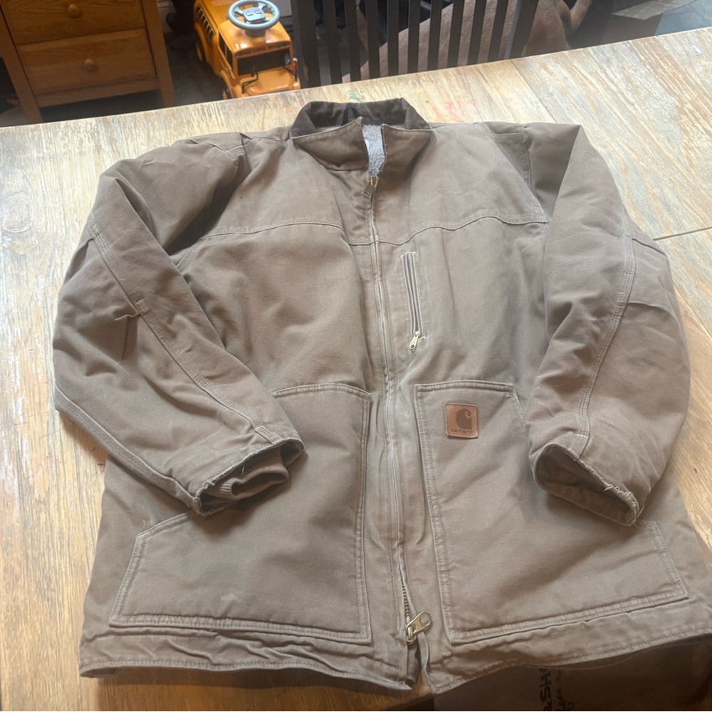 Carhartt men’s  Canvas Zip-Front Work Jacket XL